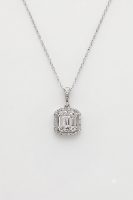 Emerald Frame Pendant