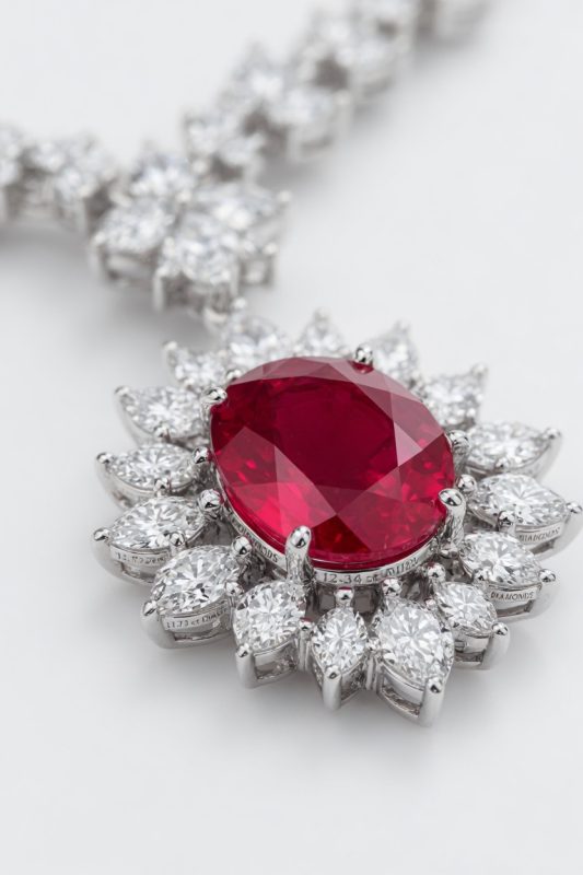 Imperial Ruby Star Necklace