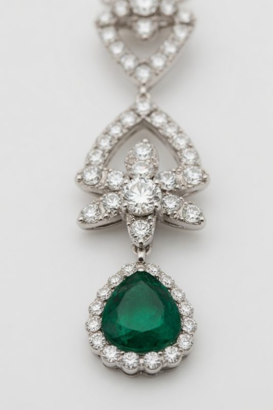 Emerald Starfall Earrings
