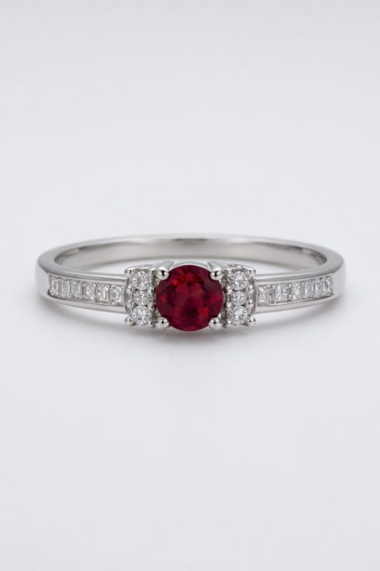 Ruby Line Ring