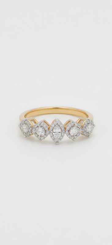 Ulia Harmony Line Diamond Ring