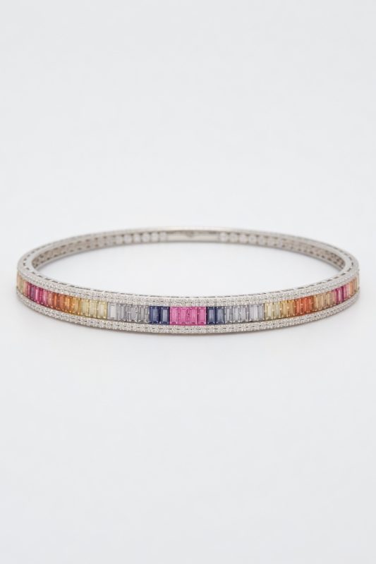 Rainbow Line Bangle